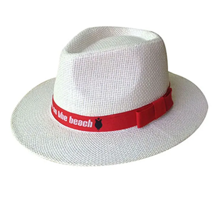 Summer Fashion Paper Panama Straw Hat Custom logo Hat