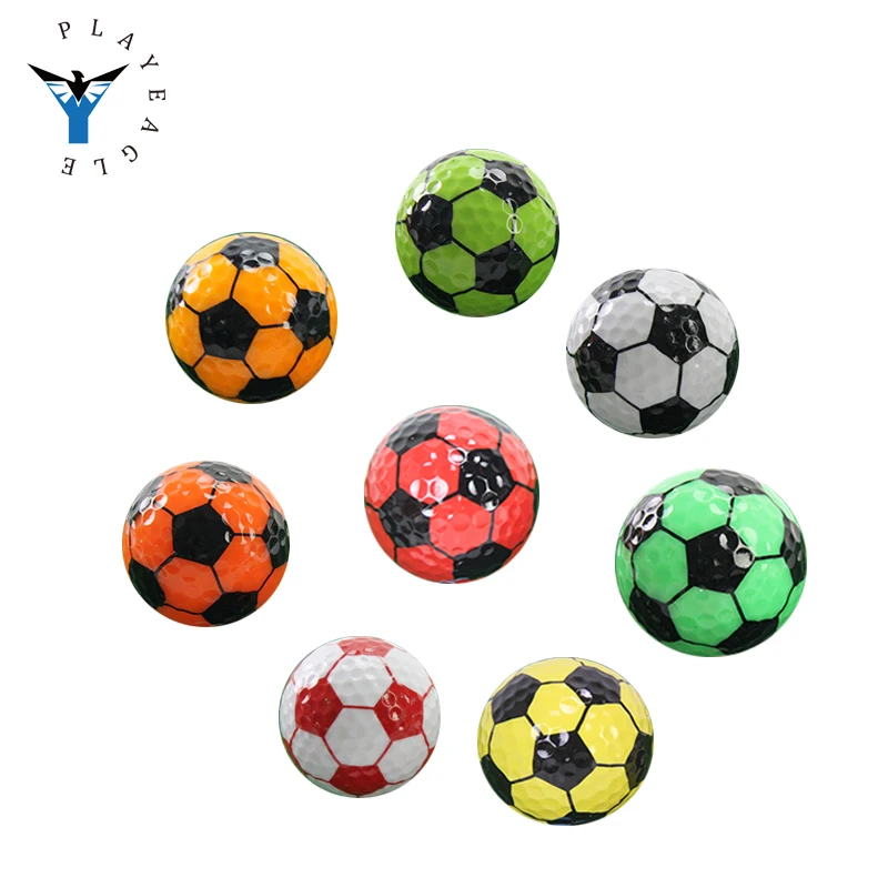 2 Pieces 3 Pieces Durable Custom Color Logo Printed Driving Range OEM Logo Golf Balls