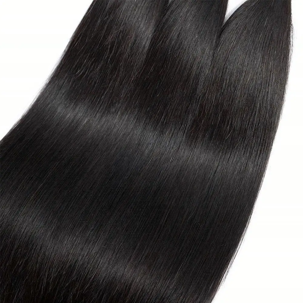 wholesale cheap raw cambodian hair 9A 300g  straight hair bundles with closure 100% unprocessed virgin hair straight