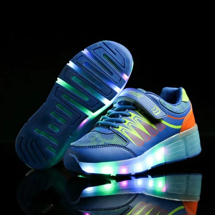 
Low Price Children Led Light Up Casual Roller Shoes With 1 wheel For Sale 