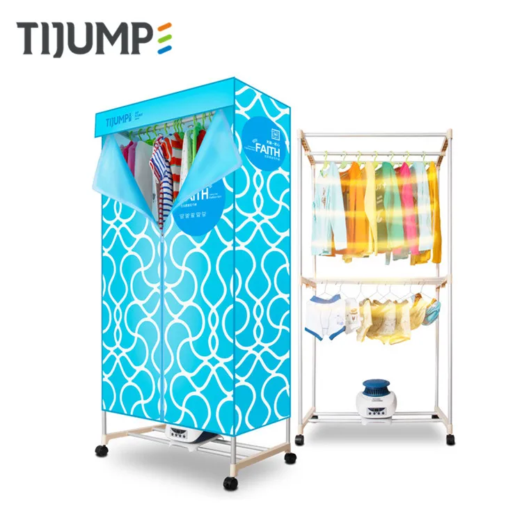Factory outlet blue double smart intelligent electric drying rack machine 15KG remote control dryer clothes portable