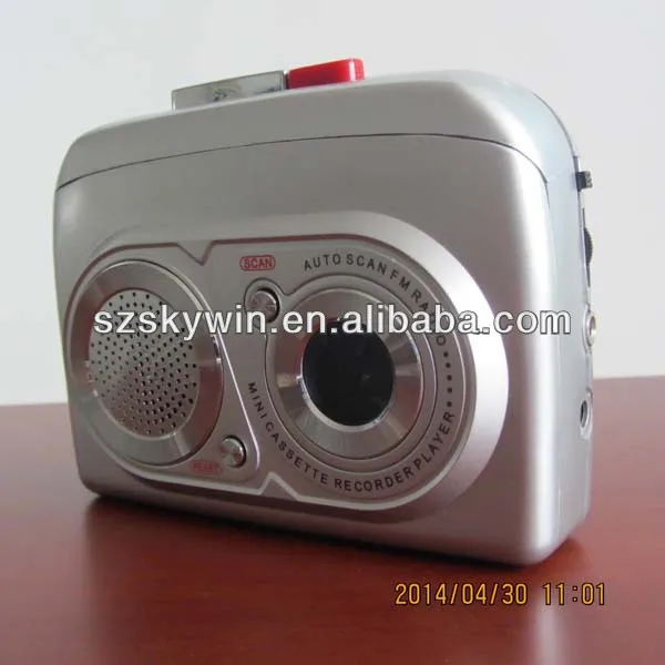 Новые skywin портативный ABS FM радио Walkman кассетный плеер 2014