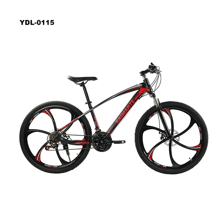 26 Inch Mountain Bike 21 Speed Double Disc Brakes Bike Carbon Steel Frame Men And Women Students Bicycle