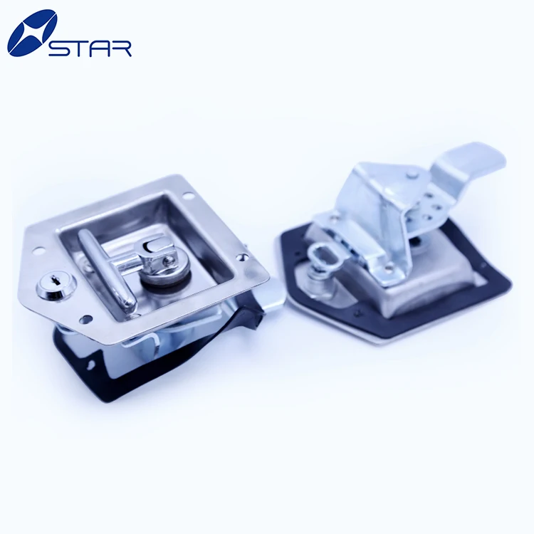 Stainless Steel Folding T Handle Tool Box Latch Paddle Door Lock