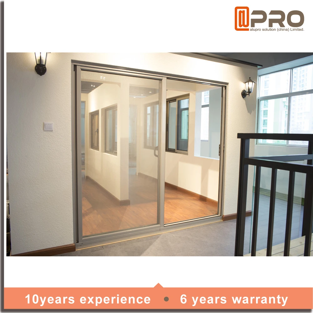 2023 hot sale customized US UK EU standard sliding french patio doors slim aluminium frame double glass sliding door exterior
