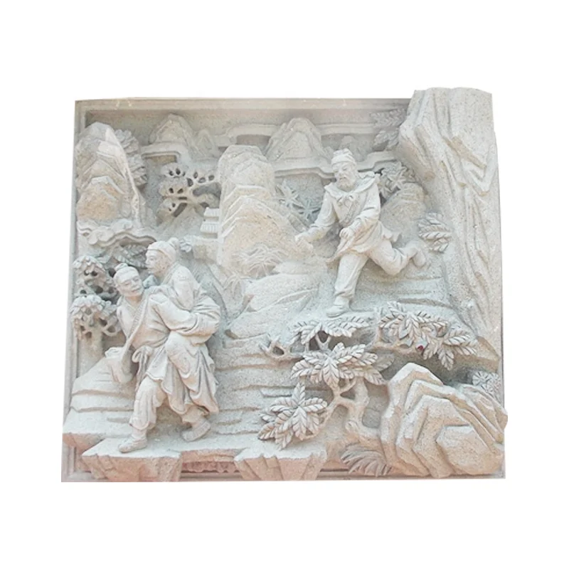 Exquisite hanging painting Indoor hanging mural relief sculpture Chinese Modern Style  Natural Marble Relief Sculpture