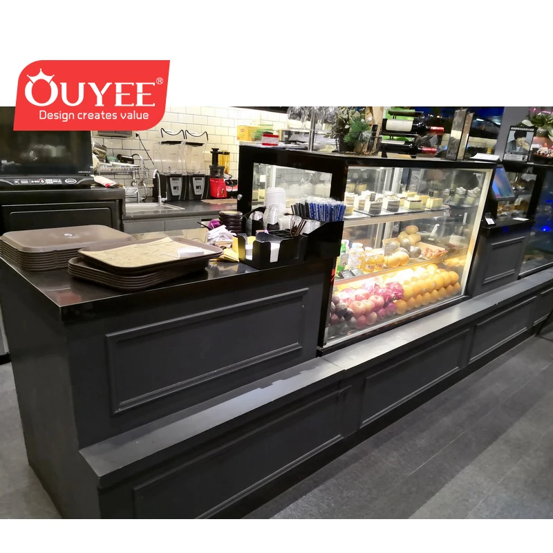 High quality bakery glass display bread/cake showcase display