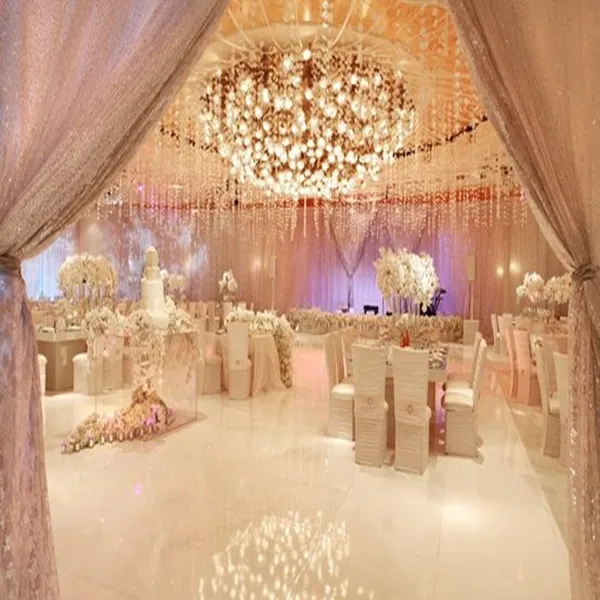 luxury wedding decorations with pipe and drape systems