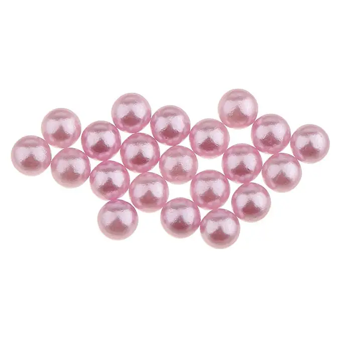 8mm round shaped plastic pearl beads without holes for Nail Arts DIY Craft Scrapbook Decoration