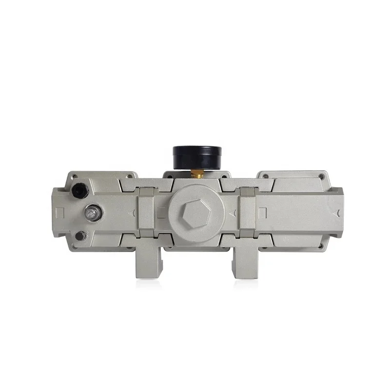 Three units Combination Group Air Source Treatment FRL With pressure Gauge Embedded