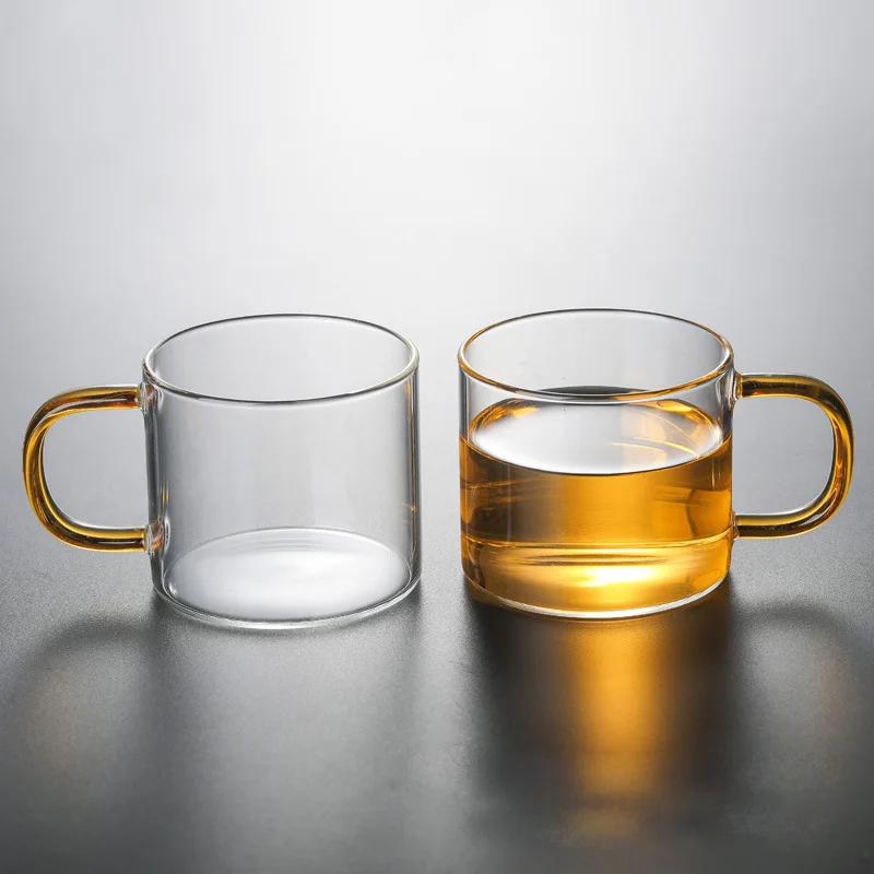 Heat Resistant Reusable Borosilicate Glass Tea Cup Sets