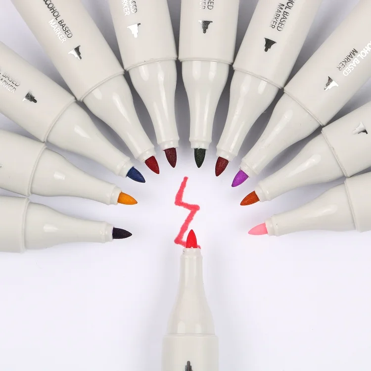 Professional Art Markers Set Double-headed Alcohol-based Markers Pen for School