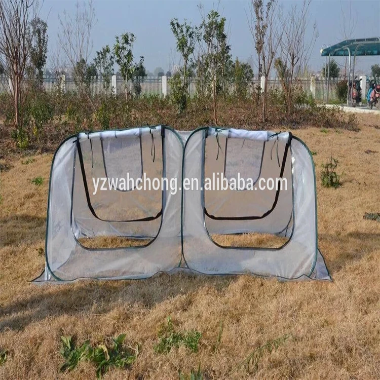 
Pop-up Transparent Pvc Mini Green House For Plants Garden Greenhouse Pop-up transparent PVC cover Garden bug insect netting for Plants and flowers