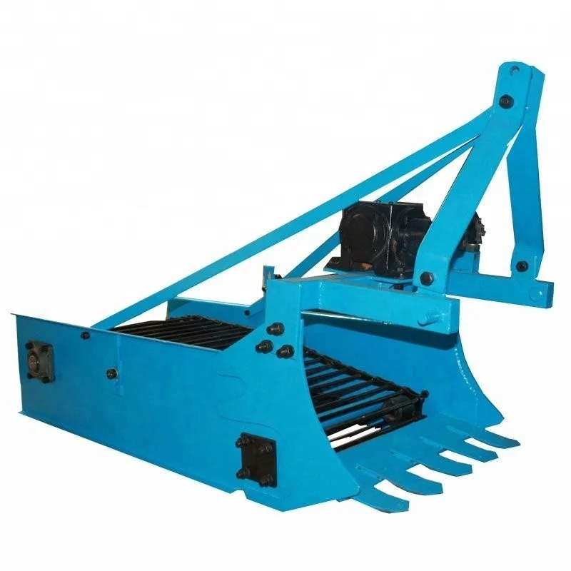 
walking tractor supporting potato harvester 