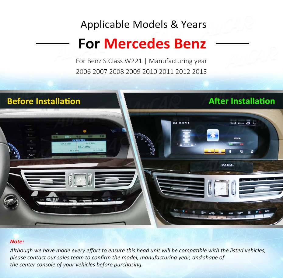  Автомобильная магнитола AuCAR 10 25 дюйма Android для Mercedes Benz S Class W221 2006-2013 сенсорный экран стерео видео аудио GPS головное устройство
