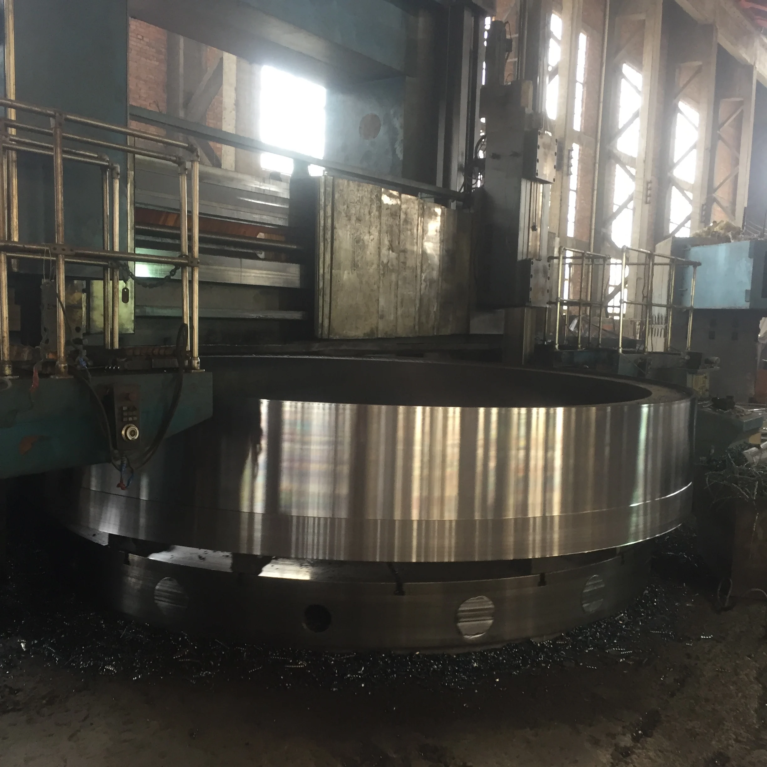 Cnc Lathe Machining Customized Casting Support Cement Rotary Kiln Tyre Harden Steel Spur Gear Large Heavy Duty Reduction Gears