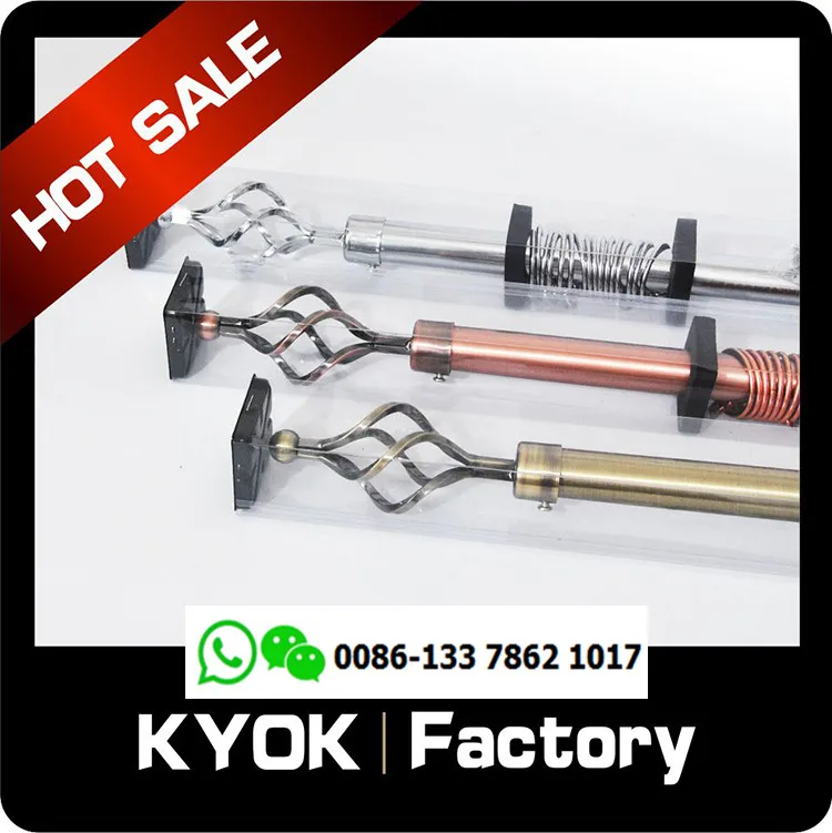 KYOK curtain corner rod home decoration curtain bar/curtain rod price