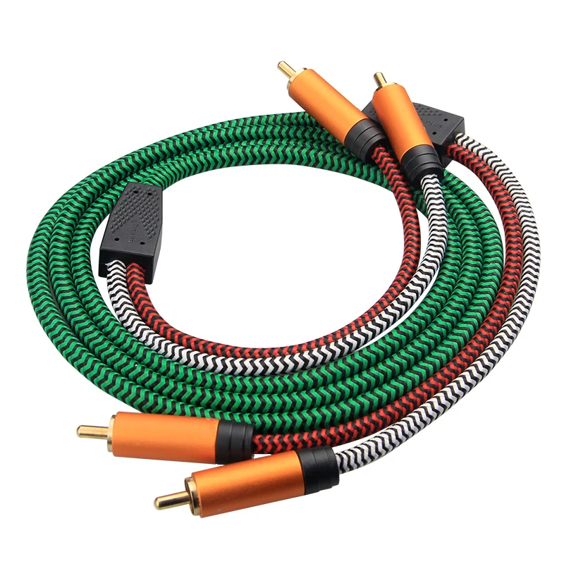Лидер продаж 2 RCA-2 RCA кабель av мужчинами