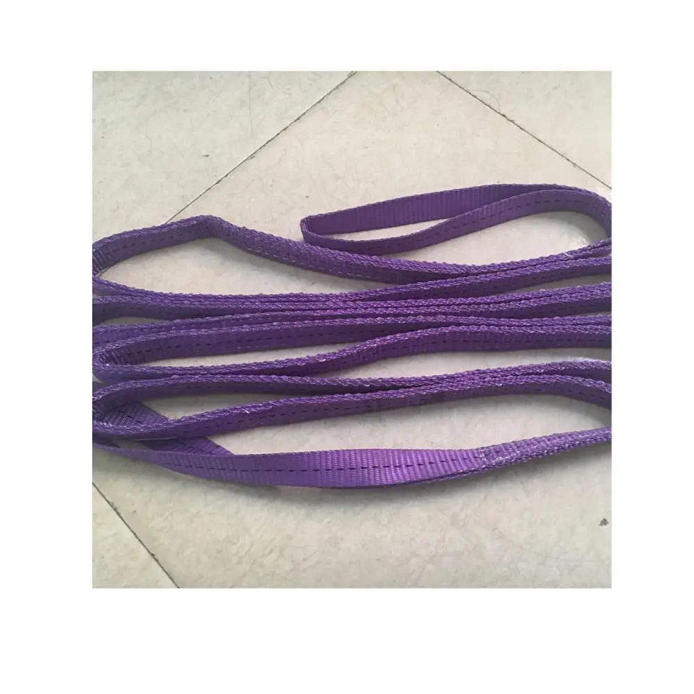 WLL 5T tonne  industrial  duplex polyester webbing sling lifting sling belt strap  becket eye safety factor 4 5 6 7
