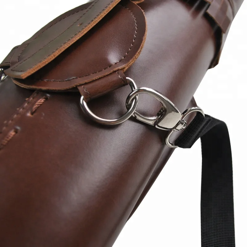 Stride Shoulder PU Leather Arrow Quiver With Braces For Bow Hunting Arrow Hunting And Shooting