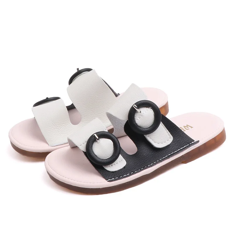 
 Летние детские тапочки принцессы из ПУ кожи для девочек  