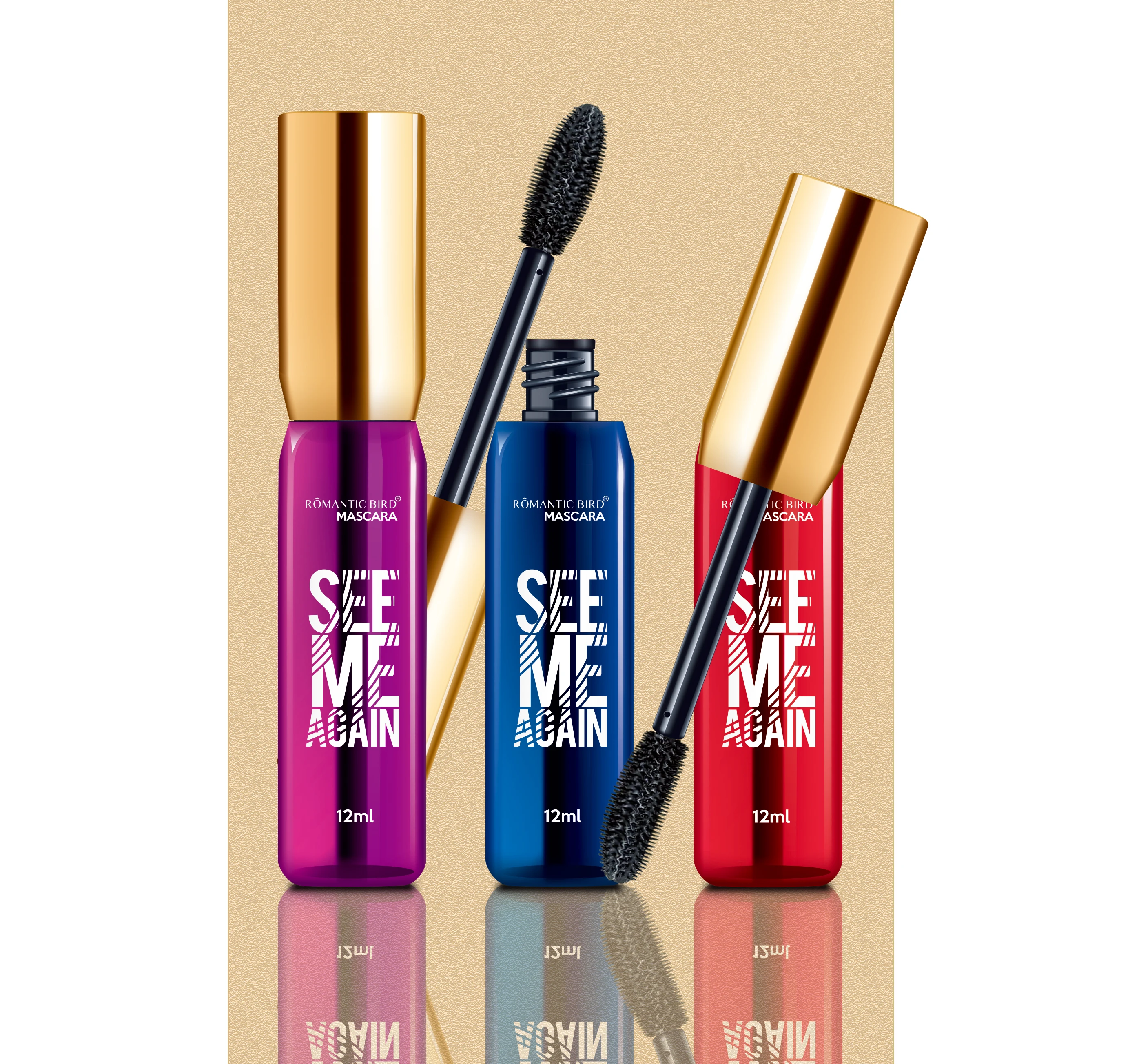 Romantic bird R6593 see me again liquid black mascara