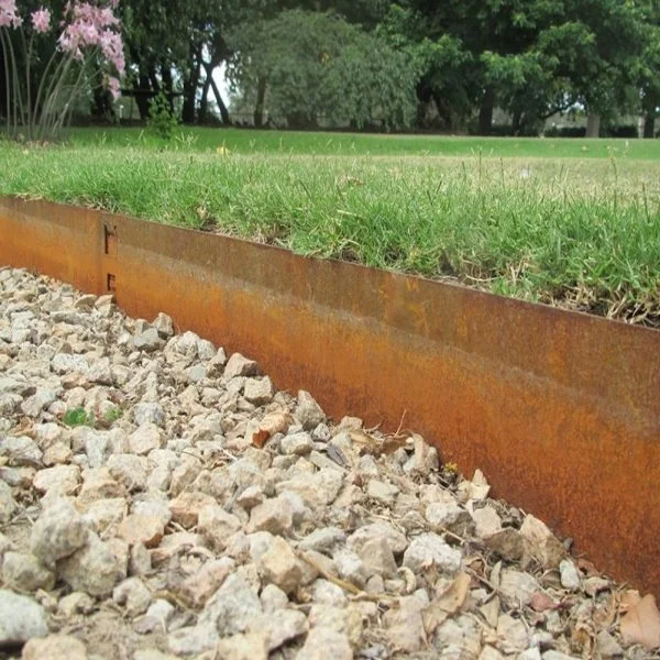 Corten Steel Lawn Edges For Metal Garden Edging