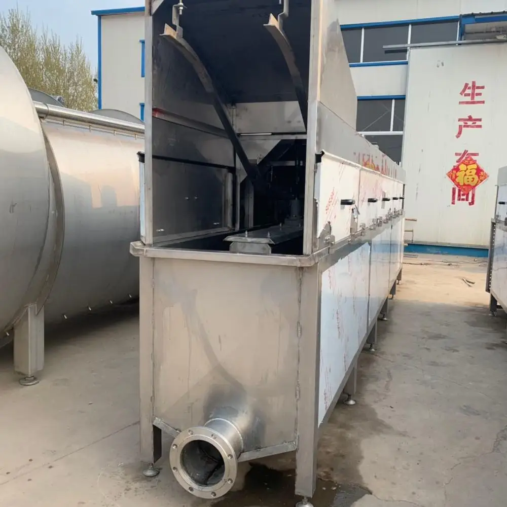 
poultry chicken duck slaughterhouse processing scalder machine 