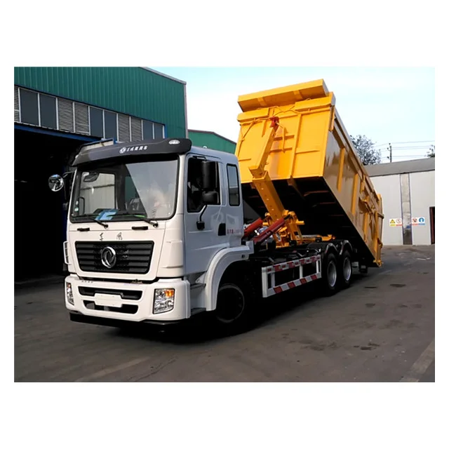 
23 ton hook arm garbage truck with 12 CBM garbage dump truck for sale  (62106398616)