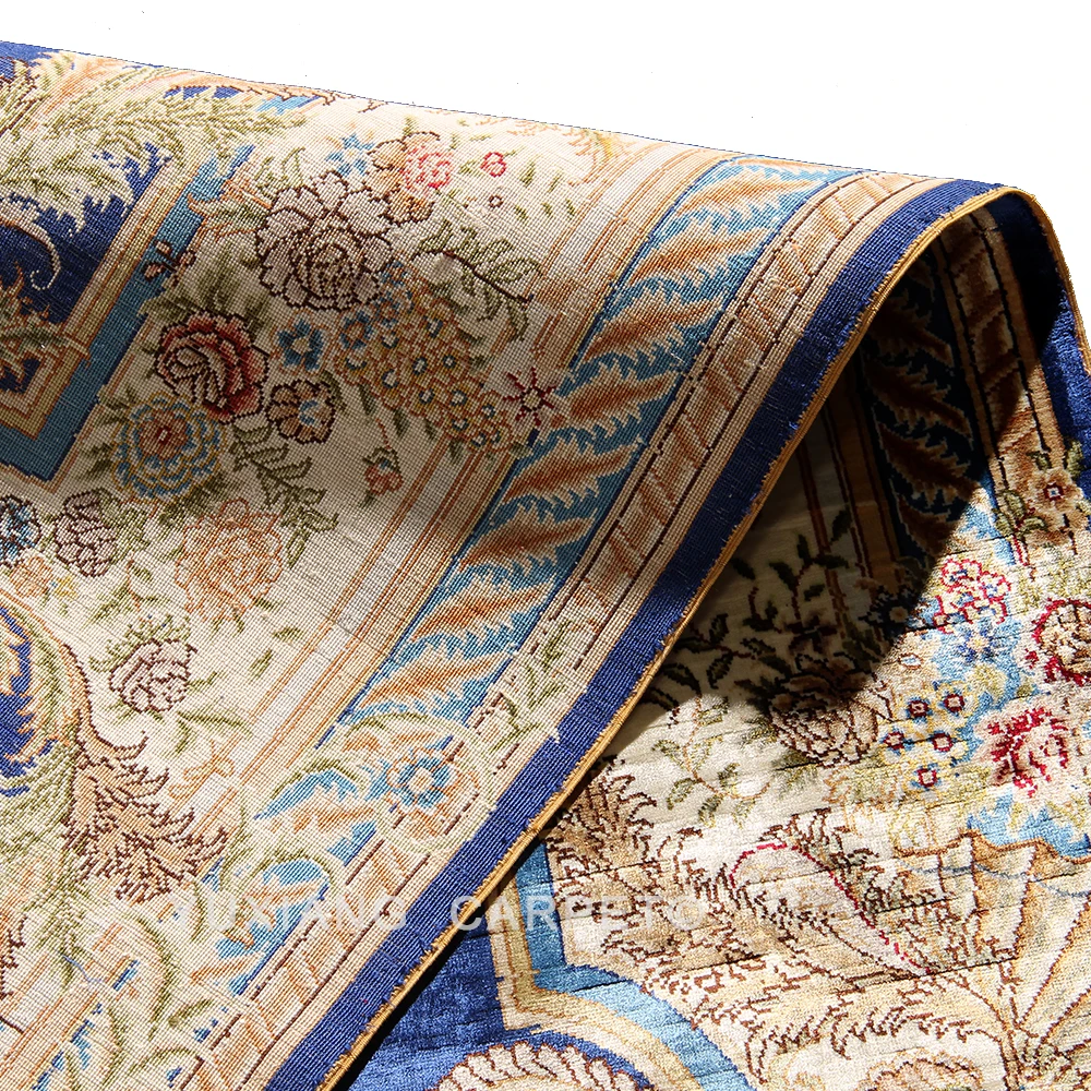 Yuxiang китайская фабрика 5x7 футов дворцовый дизайн шелк для гостиной ручной вязки персидские ковры и ковер