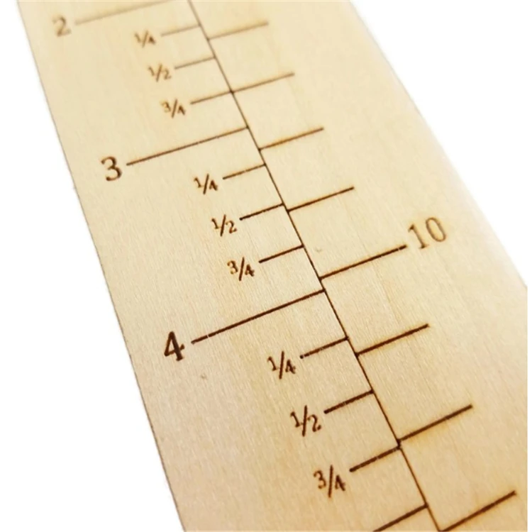 
Custom Plywood Lasercut wooden Knitting Tool Sock Ruler 