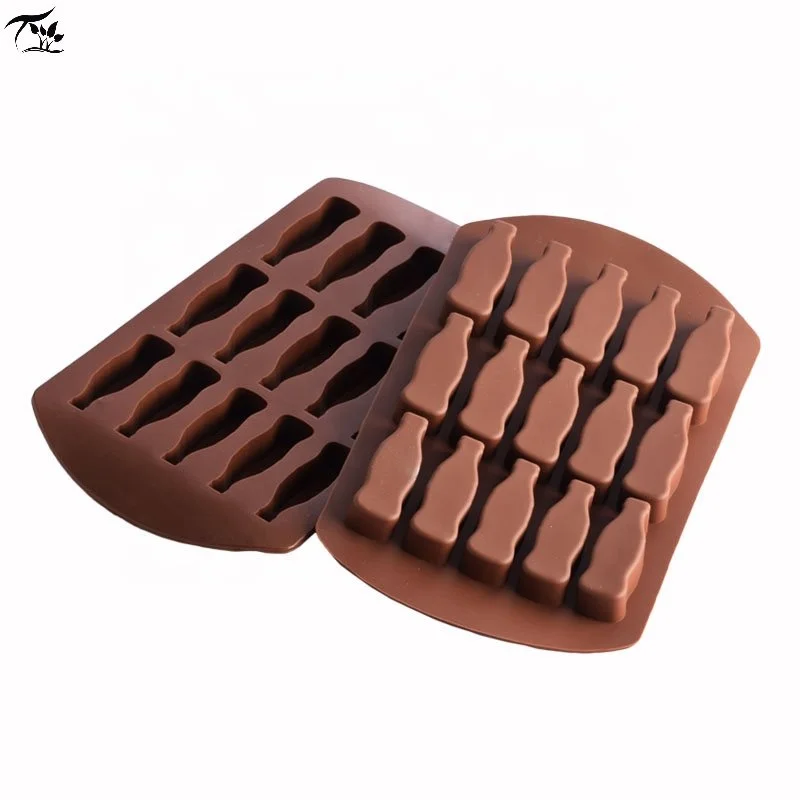 
3D Cola Bottle Shape Chocolate Mold Food Grade Silicone Molds 