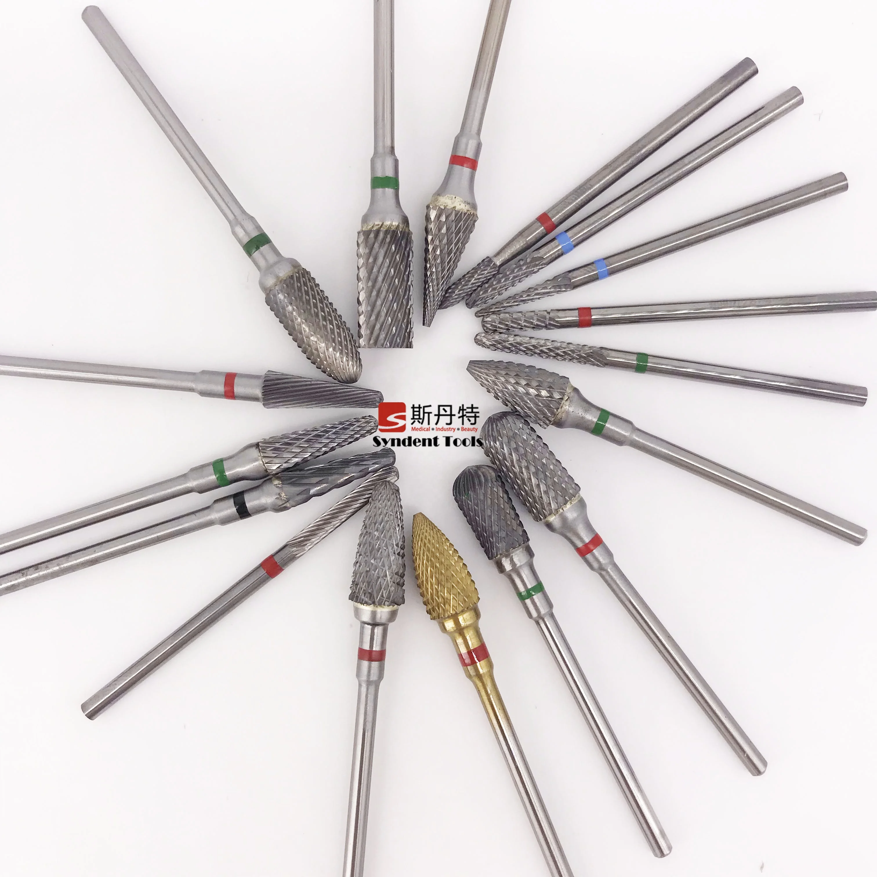 Komet dental cylinder shape dental lab polish carbide bur for precious alloys