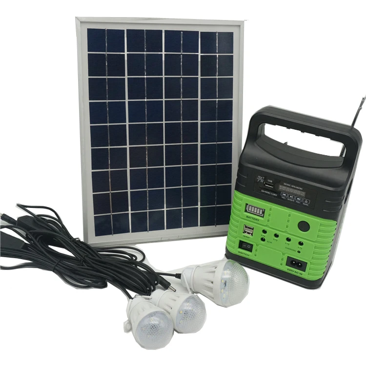 Led light outdoor solar kit panel 10W portable