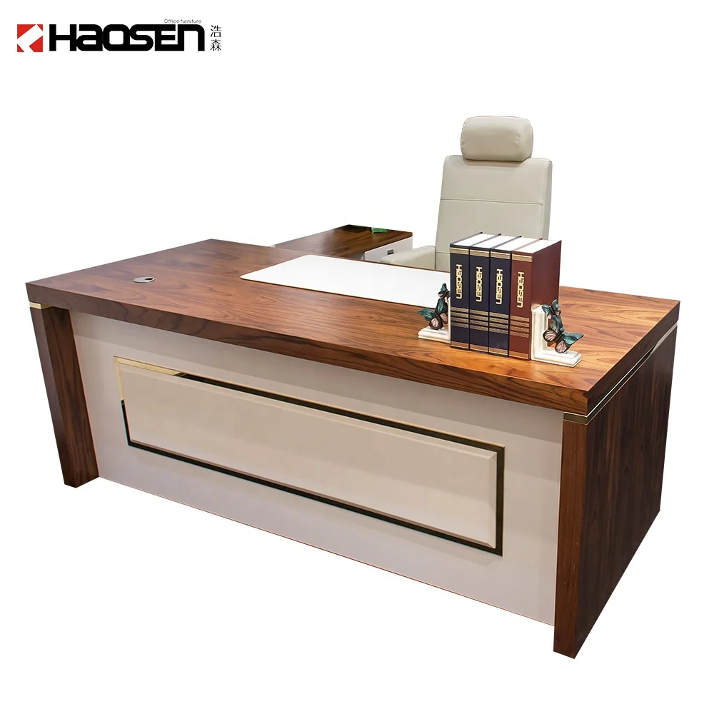Modern style MDF 09007 Wood executive Computer desk Work office furniture executive desk use