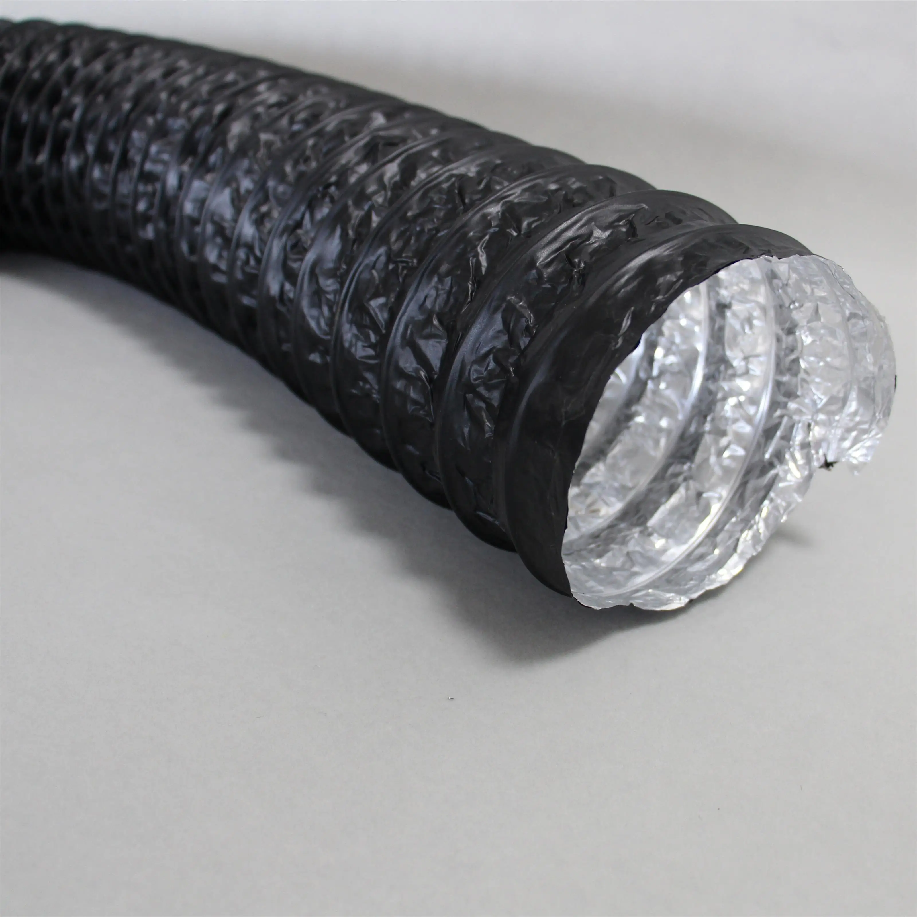 PVC film coated aluminum foil flexible air ducting for kitchen