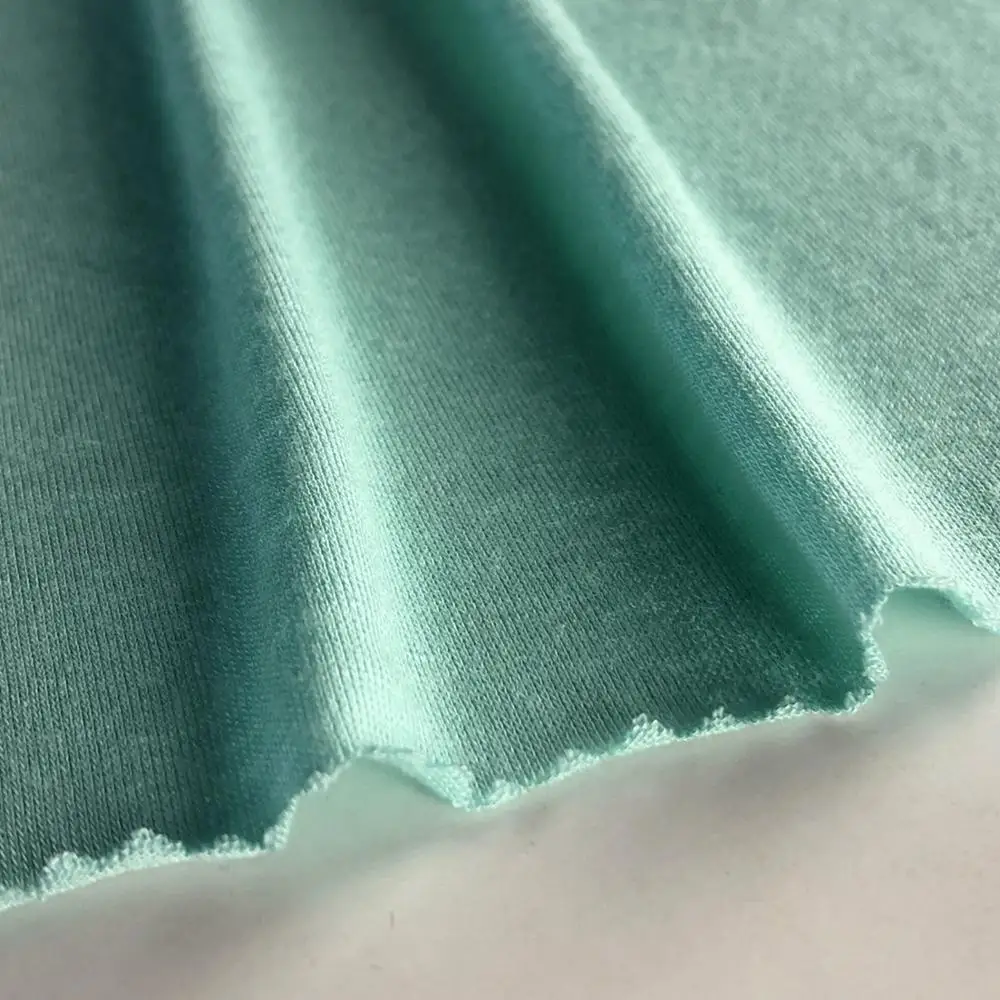 Hot sales rayon spandex jersey plain dyed  95% rayon 5% spandex knit fabric for shirts