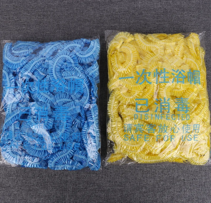 
cheap plastic material disposable shower cap for children ladies baby 