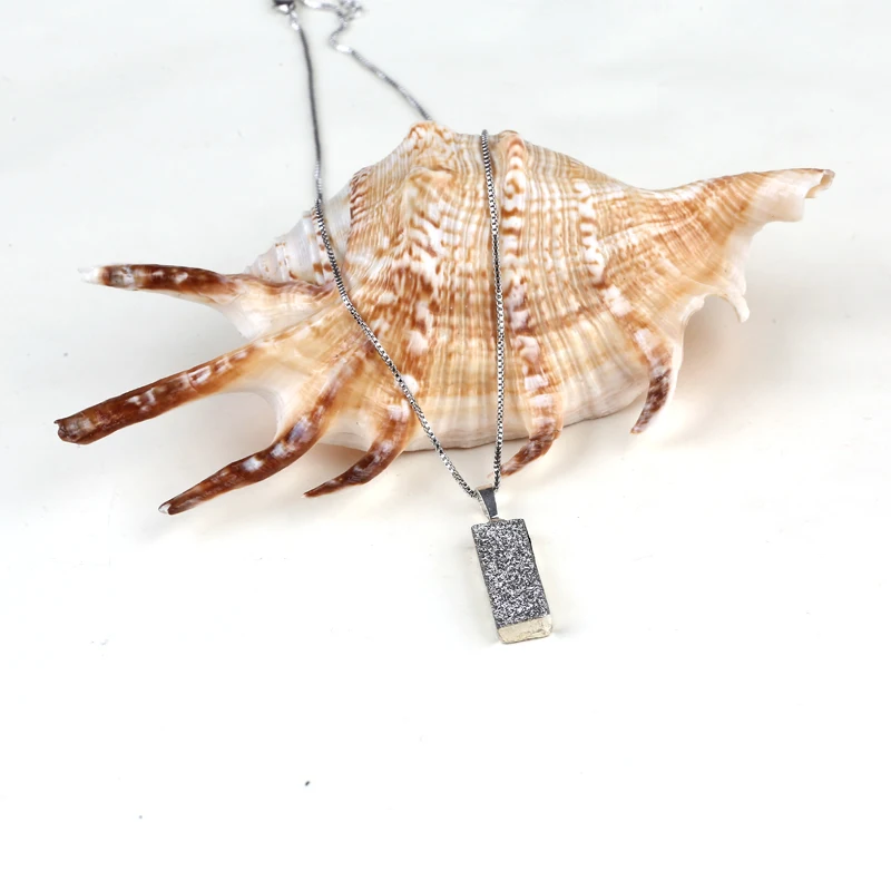 Прямоугольный кулон зуб дамы ожерелье