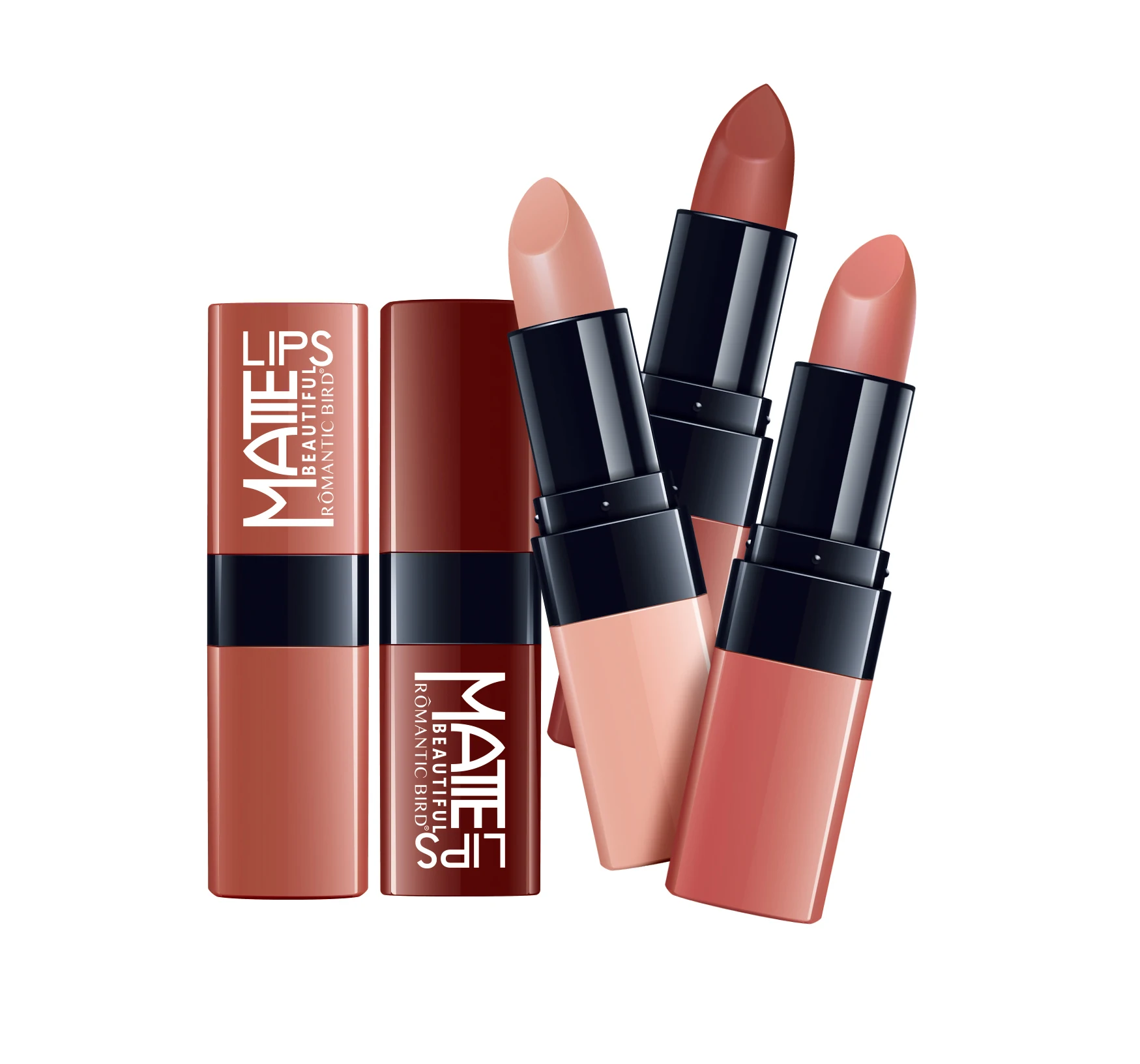 Romanticbird Lipstick R4577 manufacturers wholesale or make your own brand cosmetics matte lipstick instock