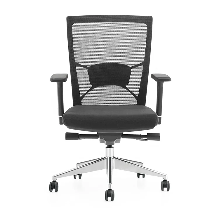 Современный Офисный Лифт Поворотная сетка черная ткань Выдвижная высота компьютера кресло директора