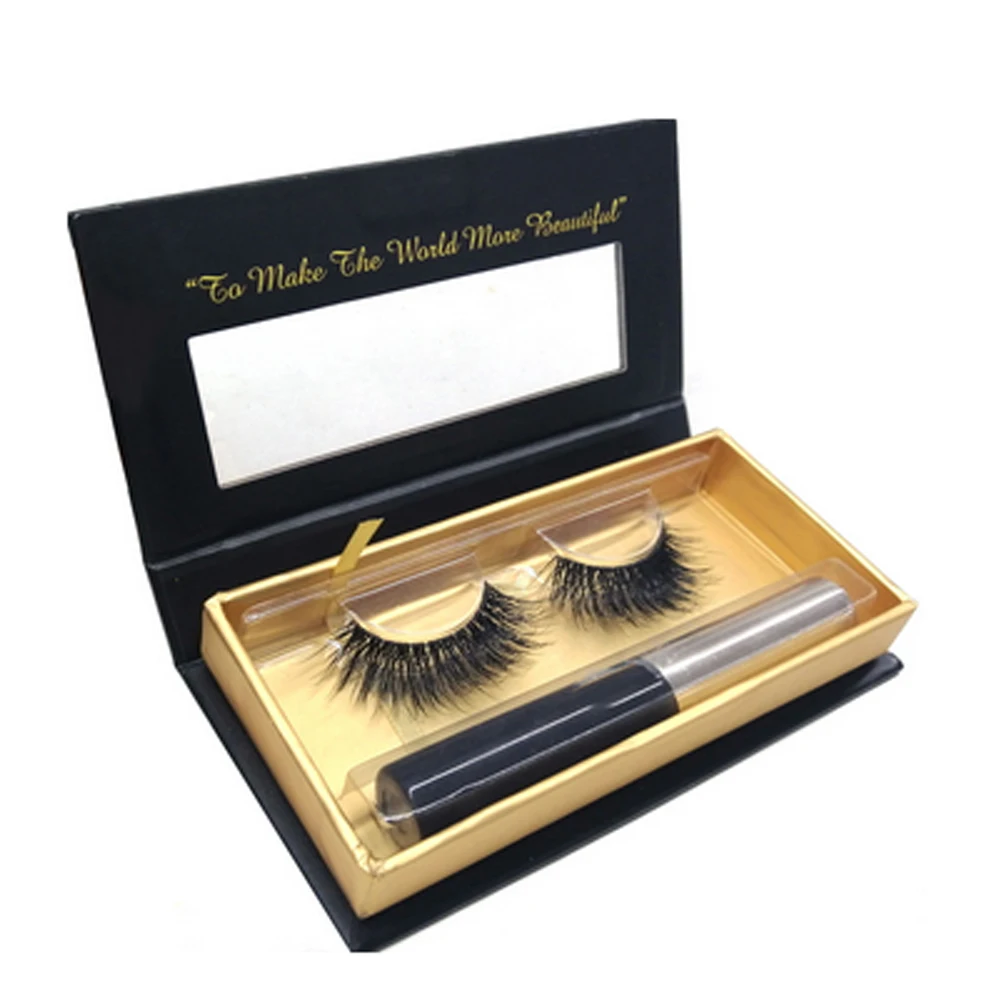 Product Magnetic Eyeliner Eyelash World Beauty New 2019 Hand Made Individual Lashes Synthetic Hair ODM OEM 15-18mm Feather