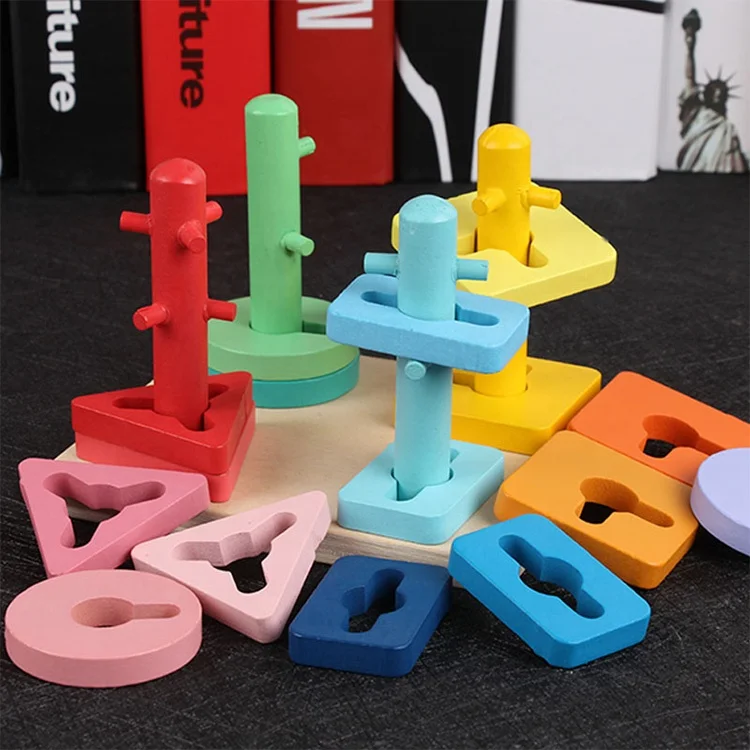 Раннее обучение по индивидуальному заказу от производителя Монтессори деревянный блок обучающих игрушек для детей