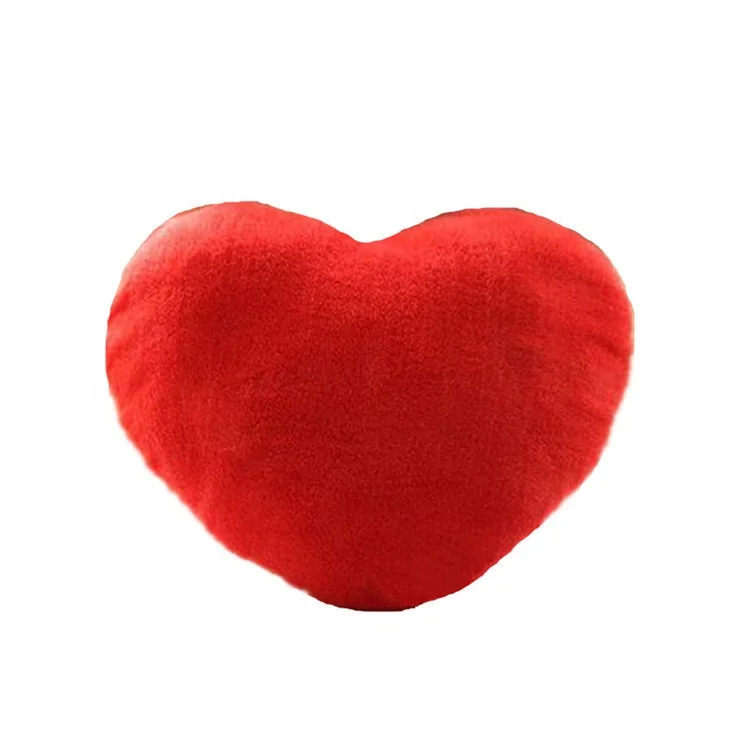 Custom Rose Velvet  Heart Shaped Cushion Pillow Plush Valentine Gift Pillow