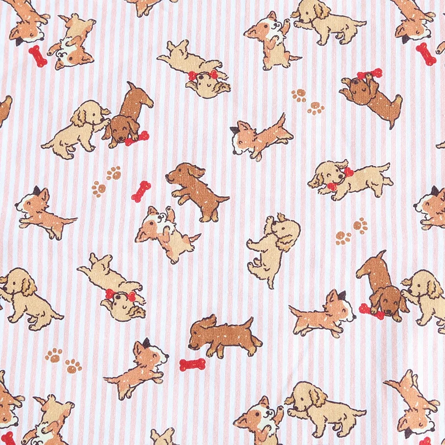 Digital printing 95 Cotton 5 Spandex Knitted stretch precut fabric for kids