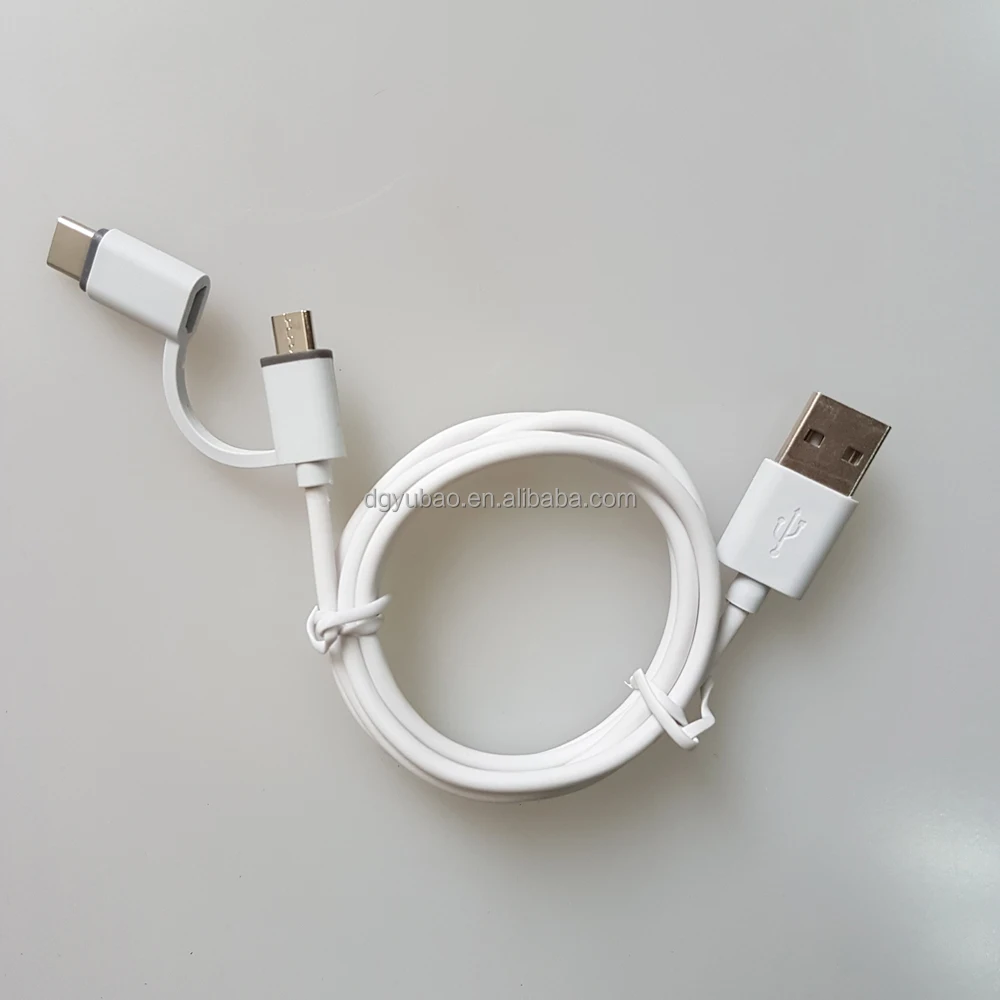 Пользовательские 2 in1 usb кабель микро адаптер Тип c для мобильного телефона