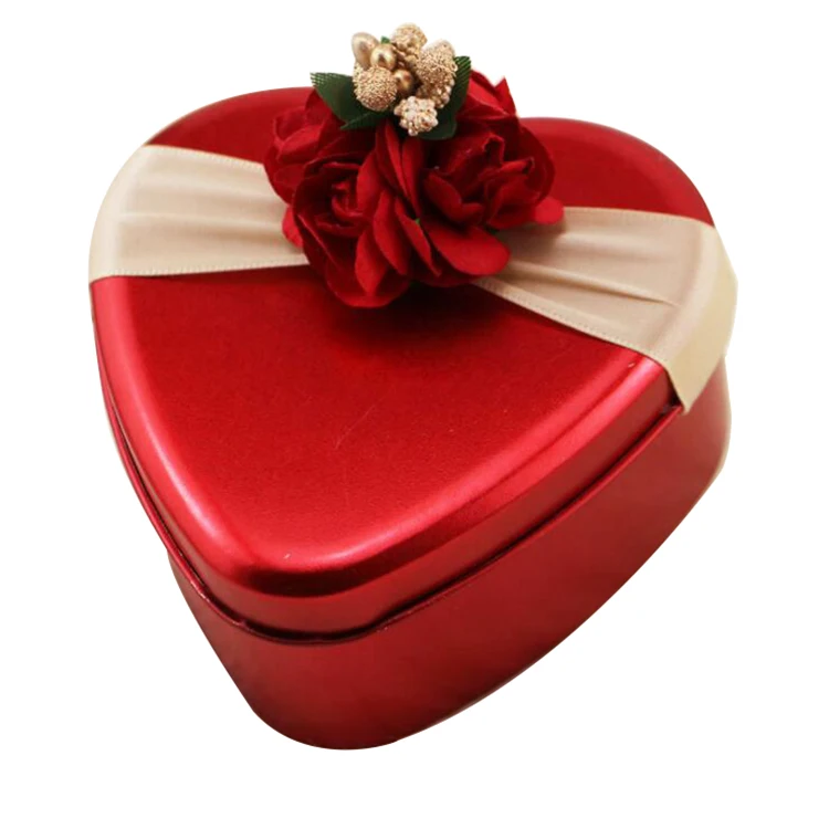 
Factory Supplier Round Heart Square Decorative Candy Metal Tin Box Packaging For Wedding Party 