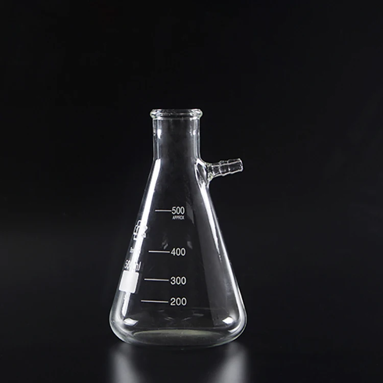 Лаборатория ясно фильтрации колба с боковой tubulature
