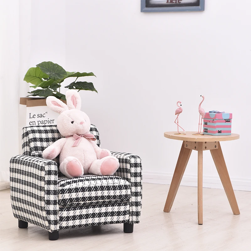 High Quality Wooden Frame Soft Cover Cheap Mini Kid Sofa