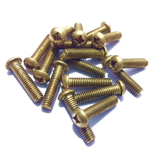 Brass Phillips Pan Button Head Screw M2 M2.5